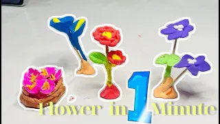 Make 4 Flower within only 1 Minute!