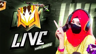 New Grandmaster Top 1 Push V Badge Lobby ❤  Free Fire LIVE! SADIA GAMING #ff #freefire #sadiasgaming