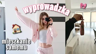 WYPROWADZIŁAM SIĘ! 😱 mieszkanie samemu + ogromny HAUL 🏠