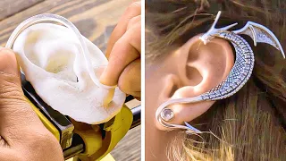 This master made an incredible ear jewelry || Cool jewelry ideas for your inspiration