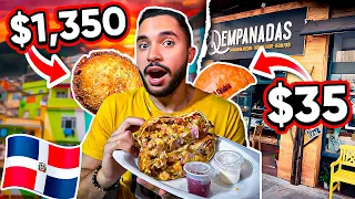 PROBANDO UNA EMPANADA DOMINICANA de $1,350 vs $35 ¿Cual es la diferencia?