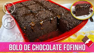 BOLO DE CHOCOLATE FOFINHO SEM TRIGO SEM LEITE