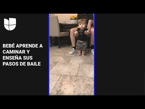 👶🏻 Bebé muestra sus pasos de baile al aprender a caminar