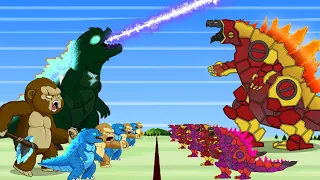 GODZILLA & KONG LIFE: HOT Kong vs COLD Godzilla | Godzilla Animation