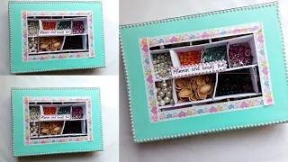 How to make storage box || diy organiger for mirrors and beads