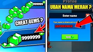 ADA CHEAT INFINITY GEMS? DAN BISA UBAH NAMA JADI MERAH DI STUMBLE GUYS!?