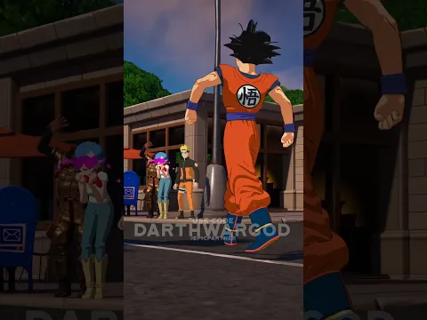 Hey It’s Me Goku! Come See Me Ballin! #epicpartner #fortnite #anime #shorts