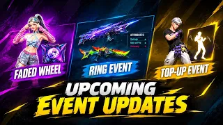 FREE FIRE Upcoming Faded Wheel, Ring Event & Top-Up Event 🔥| EvilQueen Gaming FF 
