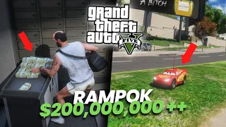 AKU MERAMPOK BANK PAKAI MOBIL RC MINI DI GTA 5! (MOD)