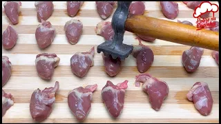 O coração de galinha ira acabar dos açougues, depois que vocês descobrirem essa receita