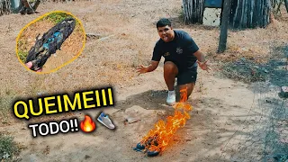 BOTEI FOGO NA CHUTEIRA DO MEU AMIGO DE 1.000 REAIS (ELE CHOROU!)