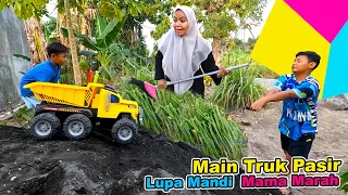 Main Truk Pasir Sampai Kotor‼️Praya Kena Marah Mama🔥
