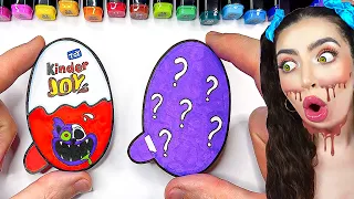 DIY CATNAP ZOMBIE Poppy Playtime 3 KINDER JOY! (MAKING SMILING CRITTERS INTO CHOCOLATE!)