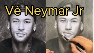 Cách vẽ chân dung Neymar jr bằng bút chì