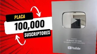 YouTube me mando la placa de 100k ! 