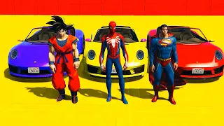 SPIDERMAN VS GOKU VS SUPERMAN | SPIDERMAN VS DC VS ANIME😱 WHO Wins The Race | #spiderman #hulk #goku