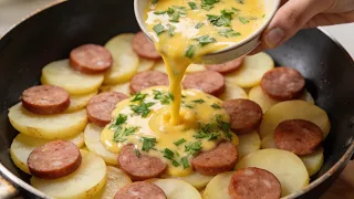 I Poured Eggs Over Potatoes and Sausages… This Recipe Is So Delicious!