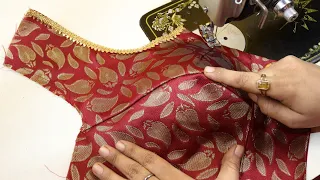 Blouse Designs Cutting & Stitching | Convert Belt Blouse to Princess cut Blouse |Blouse Ki Design