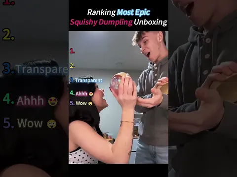 Ranking Craziest Squishy Dumpling Unboxing! #اكسبلور #funny #الطفل #comedy