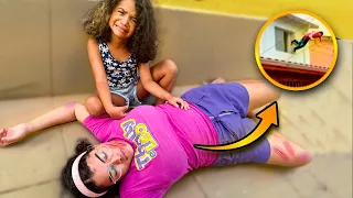 A THALLY CAIU DO TELHADO  *ACIDENTE (esconde-esconde extremo)