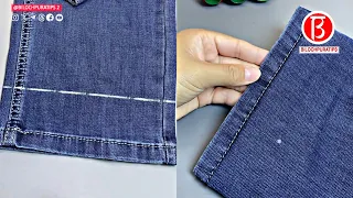If your pants are too long, don't cut them. Full Video Tutorial Episode 134 | BILOCHPURATIPS 2 DIY
