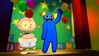 MONGO E DRONGO SE ESCONDERAM DO BABÃO! - Rainbow Friends - (Mongo e Drongo)