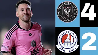 MESSI IS BACK! 2 Goals vs Atletico San Luis | Inter Miami 4-2 Highlights