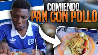PROBANDO PAN CON POLLO EN EL SALVADOR COMIDA FAMOSA ft ​⁠@GordoSoyacity