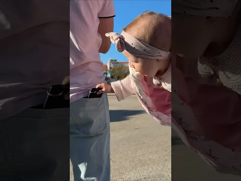 Baby Outsmarted Dad and Took the Car Keys 😳 #baby #dad #babies #cute #funny