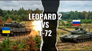 Leopard 2A6 vs T-72. Echtes Gefecht auf Video!