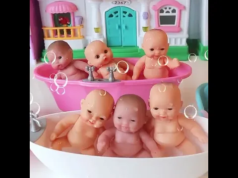 Tiny Baby Dolls So Adorable! Bring Back My Bonnie Nursery Rhyme #Shorts