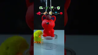 Red hot balls vs aluminium foil + glass + mirror + silver tape + dog toy  what will happen next ?