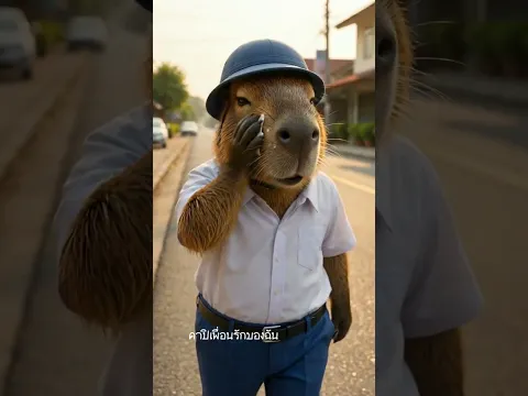 คาปิสู้ชีวิต! เมื่อความพยายามถูกมองข้ามด้วยคำต่อว่า #capybara #AI