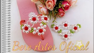 Faça um lindo #cabedal de pérolas/pearl upper/Trama de pérolas.