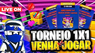 👑1x1 e 2x2 FULL BLOCK DASH 👑TORNEIO DO LUKEZINHO 👑STUMBLE GUYS AO VIVO 👑 ‹ CHV Lukezin ›