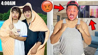اخيرا..درنا مقلب فـ لعزاوي🚨وهرسنا شاشة التلفاز‼️ولكن طردنا من الفيلا😱