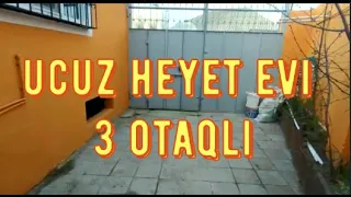 Ucuz Heyet Evi 3 otaqli yeni təmirdən çixib  kupçali, qazli və kombili, metbex mebeli var Xirdalanda