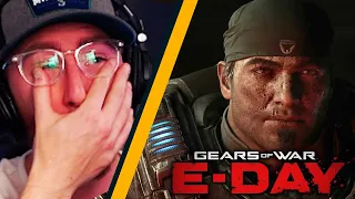 GoldGlove CRIES Watching Gears of War E-Day Trailer
