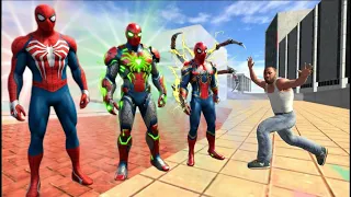 Franklin Become New Avenger By Stealing Spider Man Suit in Indian Bike Driving 3D
