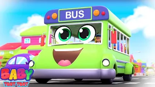 Wheels On The Bus Go Round and Round | Bus Song for Babies | Nursery Rhymes and Kids Song