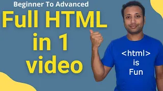 Full HTML course in 1 video | Bangla video 2025