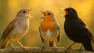 Relaxing Bird Sounds for Sleep, Focus & Calm | Morning Birds Singing with No Music