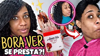 BORA VER SE PRESTA?! TESTEI um PRODUTO que PROMETE DEFINIR até o CABELO 4C 😱 MEL COLA ANNA TELLES
