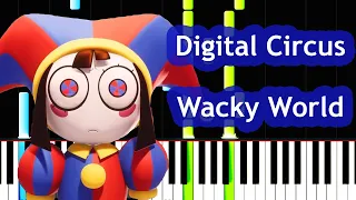 The Amazing Digital Circus  - Wacky World [VERSION B] Piano Tutorial
