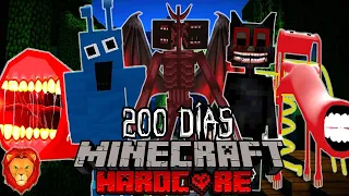 SOBREVIVÍ 200 días en un Apocalipsis de CREEPYPASTAS en Minecraft HARDCORE y esto es lo que sucedió
