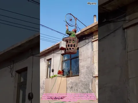 DIY Bike Wheel Lift: 70-Year-Old Inventor's Simple Roof Transport System