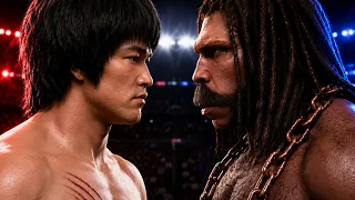 Bruce Lee vs Bigfoot Henry | The Dragon vs The Giant - UFC 5
