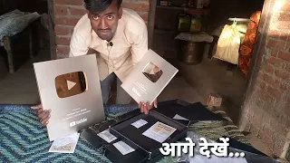 golden Play Button Unboxing //YouTube golden Play Button Unboxing 2024