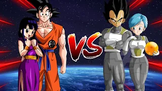 Goku Family VS Vegeta Family in Dragon Ball #goku #vegeta #dbz #dbs #dragonball