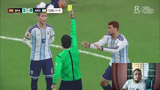 PES 21 Gameplay : Argentina vs Spain | Video Gameplay & Facecam Commentary